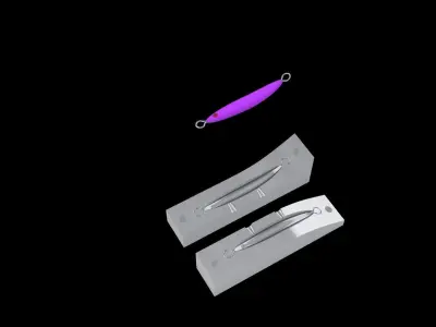 3d model bend  jig lure 3D model