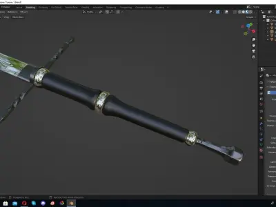 Blender Sword 3D model