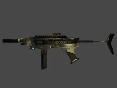 Y-41 HOG SMG Low-poly 3D model