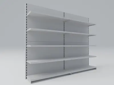 Industrial shelves Free 3D model