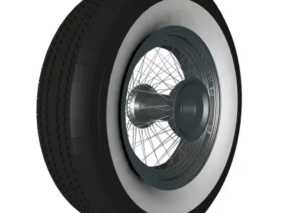 Spoke wheel 30s 3D model