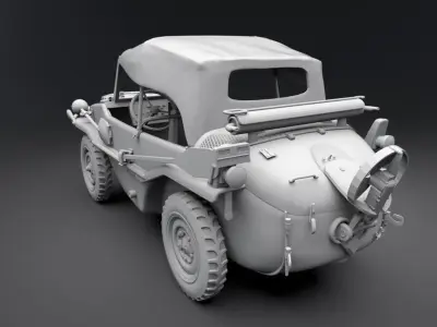 Schwimmwagen Scale model   3D print model