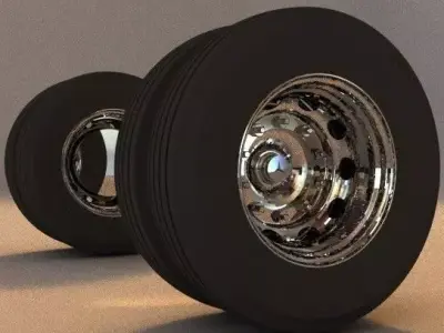 Wheels Chasis Bus or Coach Mercedez Benz 3D model