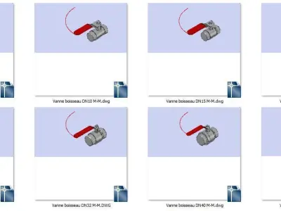Ball valve CGR Female DN8 DN50 3D model