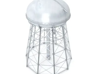 Water Storage Tower 3D model purchase