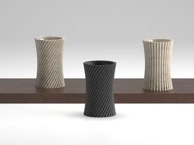 Vases modern 3D print model Free 3D print model