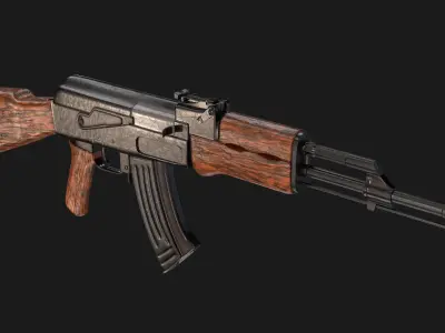 AK-47 ak - rifle 3D model purchase