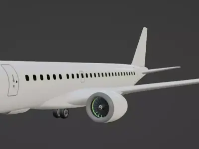 Embraer E190 3D model
