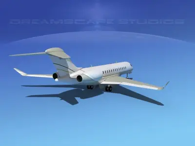 Bombardier Global 5000 V04 3D model