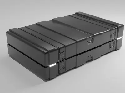 Sci-Fi Crate 7 Low-poly 3D model