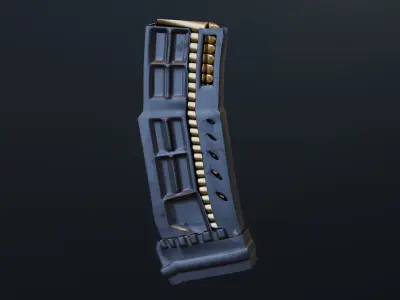 3D gun magazine model 3D model