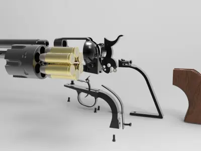 COLT 45 SAA Low-poly 3D model