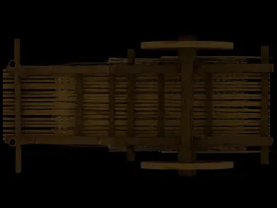 Indian Bullock Cart 3D model