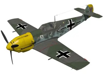 Messerschmitt Bf 109 E4 3D model