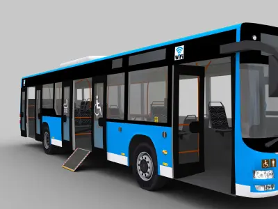 MAN Lion City Euro 6 Low-poly 3D model