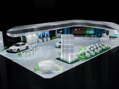 Future Mobility Experience Exhibition Hall 3D model