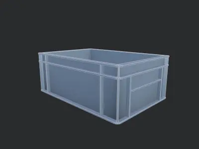 Euro Stacking Box Low-poly 3D model