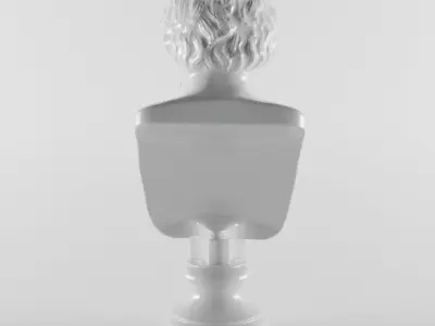 Socrates bust of 3D print model