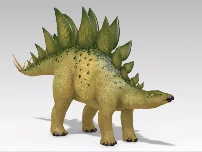 Stegosaurus Low-poly 3D model shop