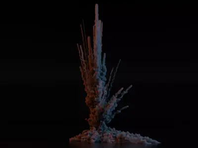 Airstrike Explosion 2 3D model purchase