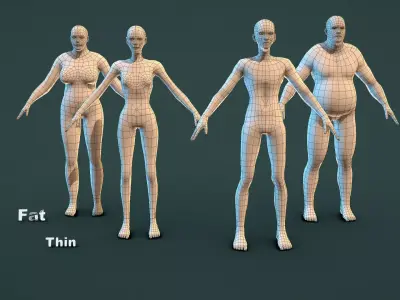 Base Mesh Pack - Shape Base Mesh Low-poly 3D model purchase