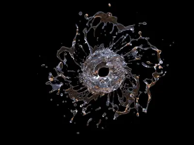 Dosch 3D - Splash Effects - Free Sample Free 3D model