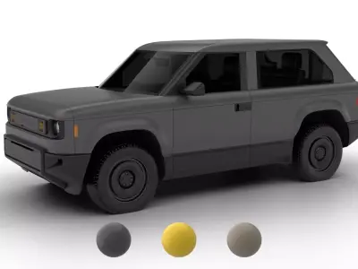 Slate Truck SUV Fastback 2027 3d model 3D model