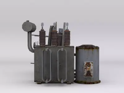 Military Radar Low-poly 3D model