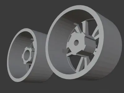 FPV twist style rims 3D print model