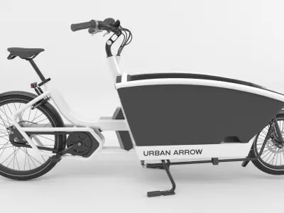 Urban Arrow  bicycle white 3D model