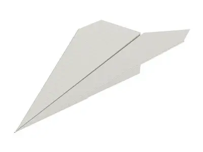 Paper Plane 3D model purchase