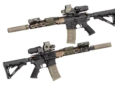 M4A1 URGI RIFLE Low-poly 3D model