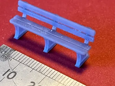 Model Railway British Railway Western Region Bench 3D print model