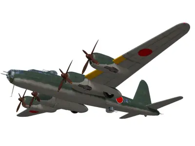 Nakajima G8N Renzan 3D model buy