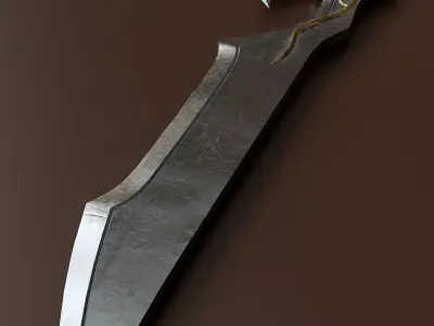 Fantasy weapon set 77 3D model