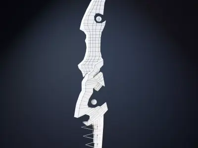 Fantasy Dagger Low Poly High Poly Free low-poly 3D model