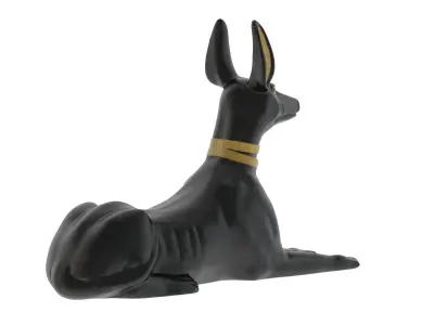 Egyptian God Anubis Dog Low-poly 3D model