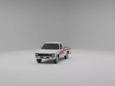 Toyota Hilux 1979 Low-poly 3D model