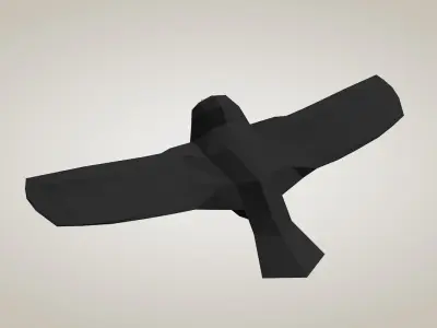 Low Poly Bird - Rigged Low-poly 3D model