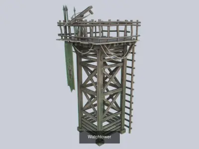 Watchtower collection 3D Model Pack