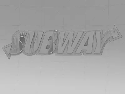 Subway Logo 3D model