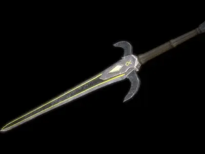 Fantasy Weapon Pack PBR Low-poly 3D model