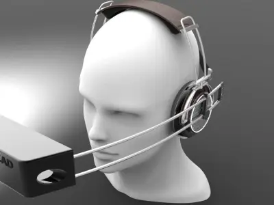 iTheater virtual reality headset Free 3D model