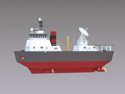 Cartoon Ice breaker 3D model