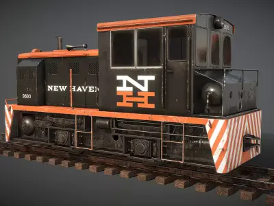 Plymouth MDT 25 Ton Switcher Low-poly 3D model