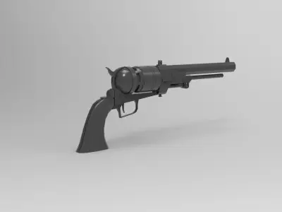 revolver  3D model purchase