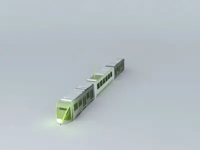 Tram metro train Free 3D model