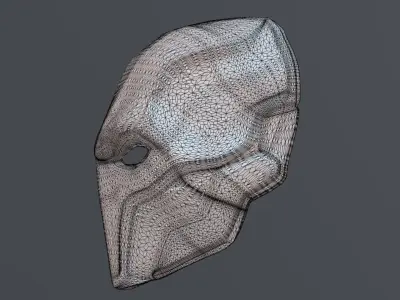 MILITARY SCULL MASK PBR Low-poly 3D model