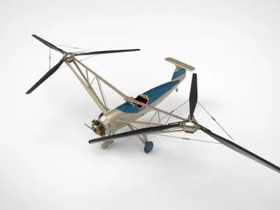 Focke-Wulf Fw 61 3D model purchase