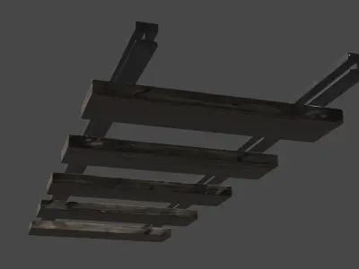Rieles railroad track Free 3D model